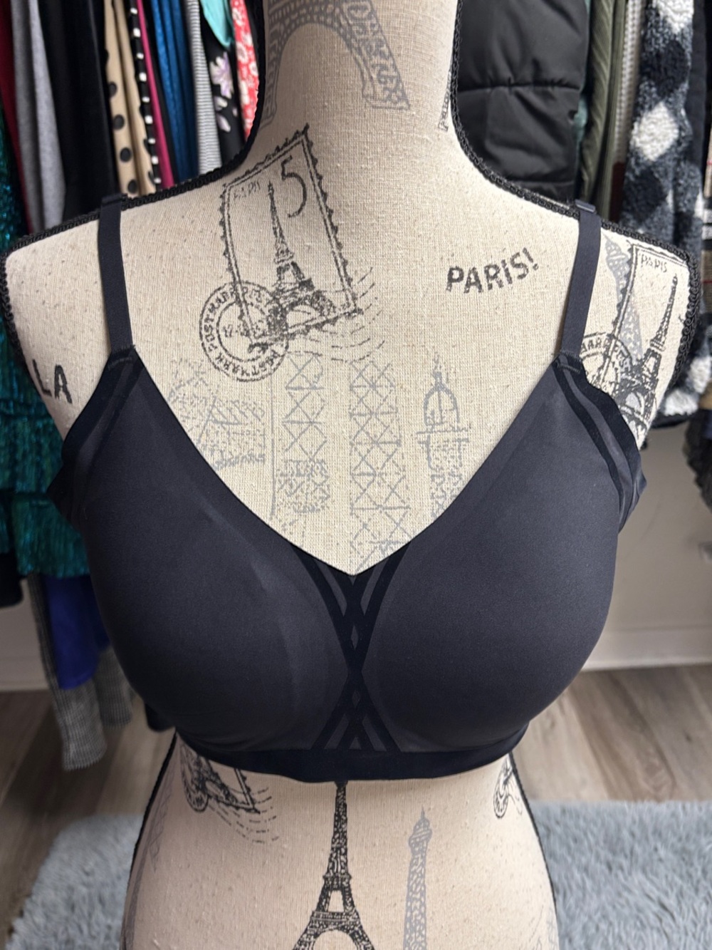 Honeylove Full Coverage Black Bra
